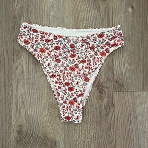 Abercrombie & Fitch High Waisted Floral Bikini Bottoms